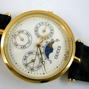 Gucci Men's 2000m Chronograph Moon Phase Watch